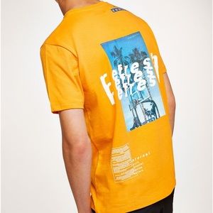 Yellow Topshop Topman shirt vivid rewind
